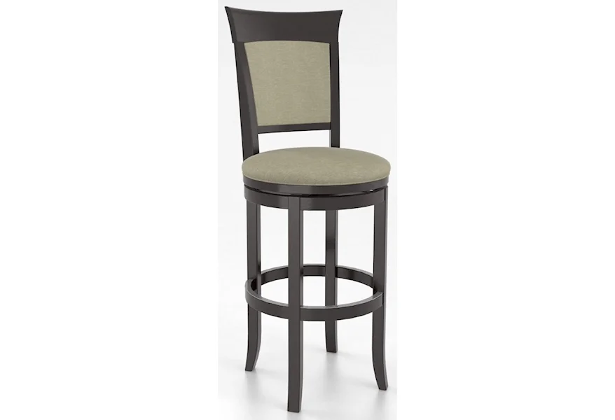 Bar Stools Customizable 32" Upholstered Swivel Stool by Canadel at Steger's Furniture