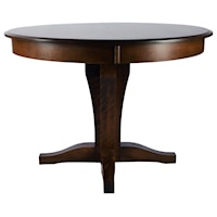 Round  Dining Table with Removable Leaf