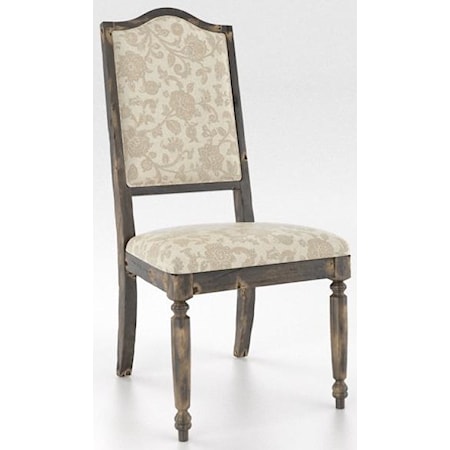 Distressed Champlain Upholstered Side Chair