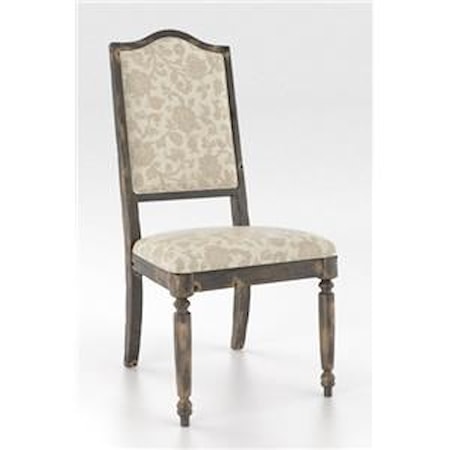 Distressed Champlain Upholstered Side Chair