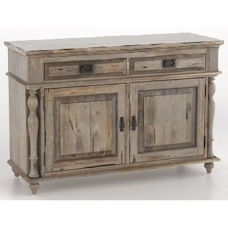 Customizable Buffet with Distressed Finish