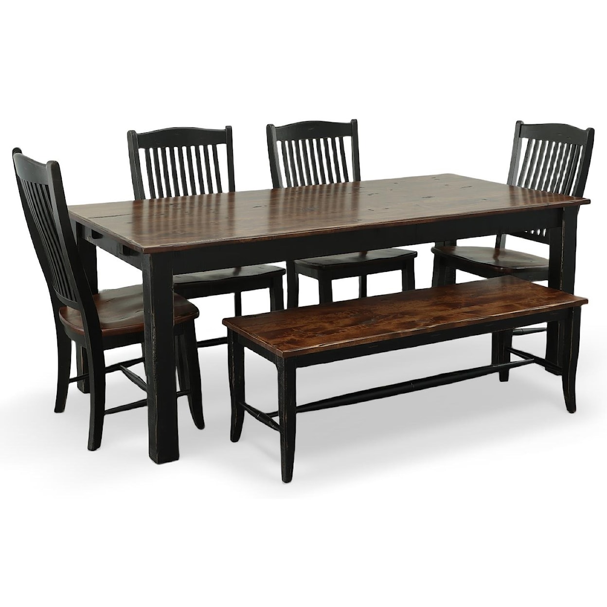 Canadel Champlain - Custom Dining 7 Piece Rectangular Dining Set