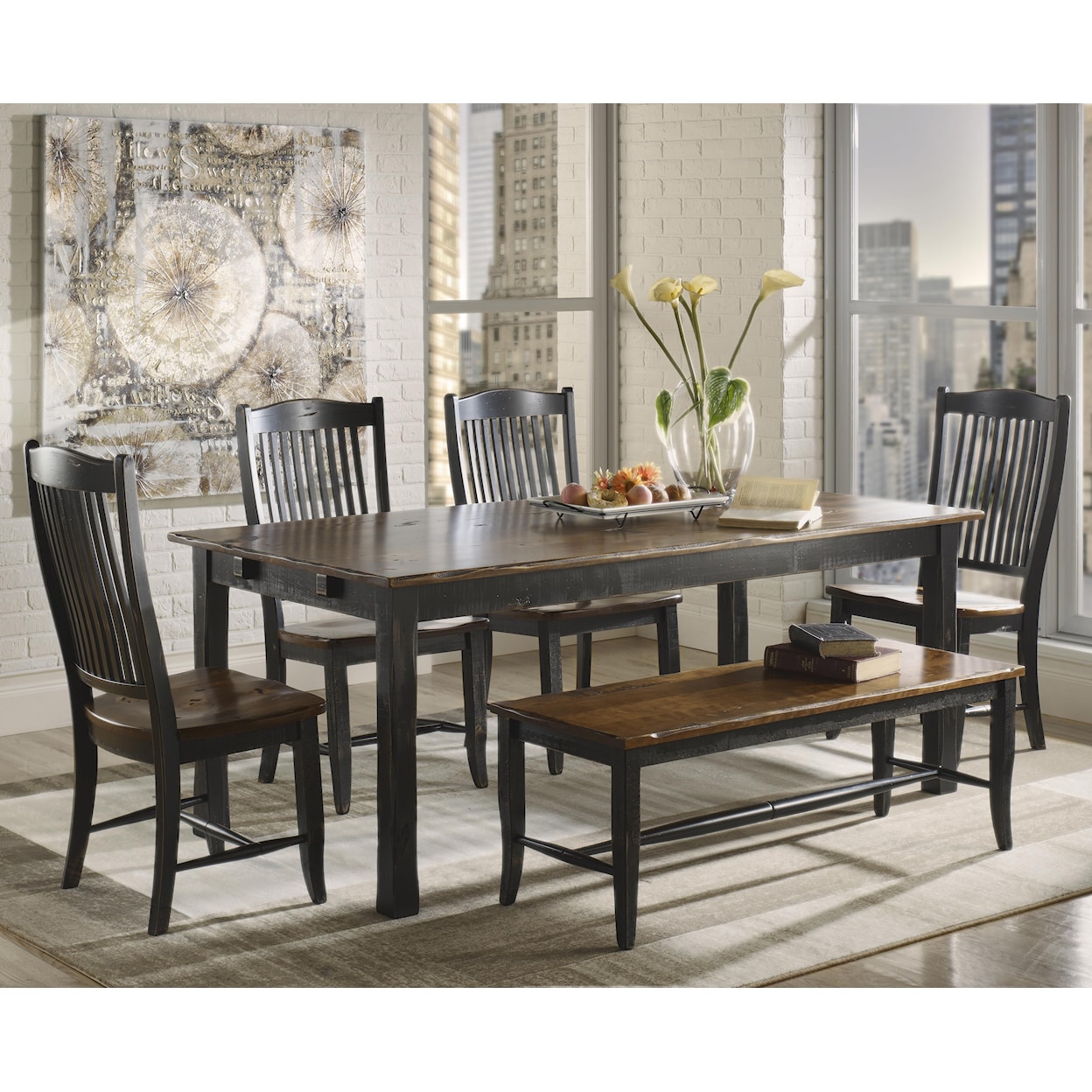 Canadel Champlain - Custom Dining <b>Customizable</b> Rectangular Table Set