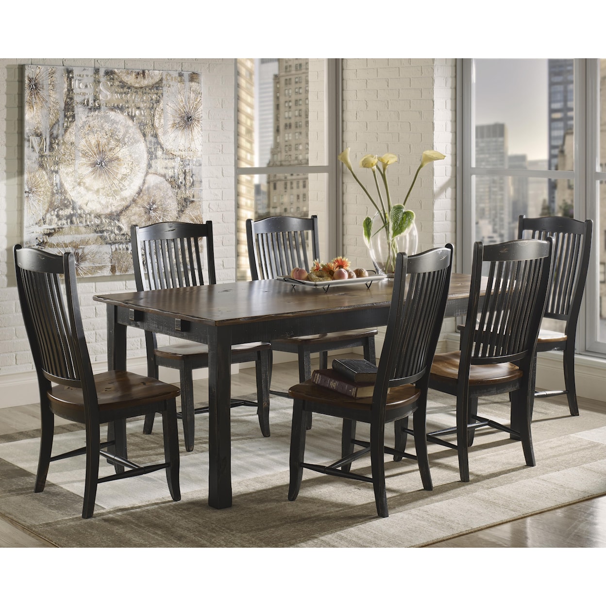 Canadel Champlain - Custom Dining <b>Customizable</b> Rectangular Table Set