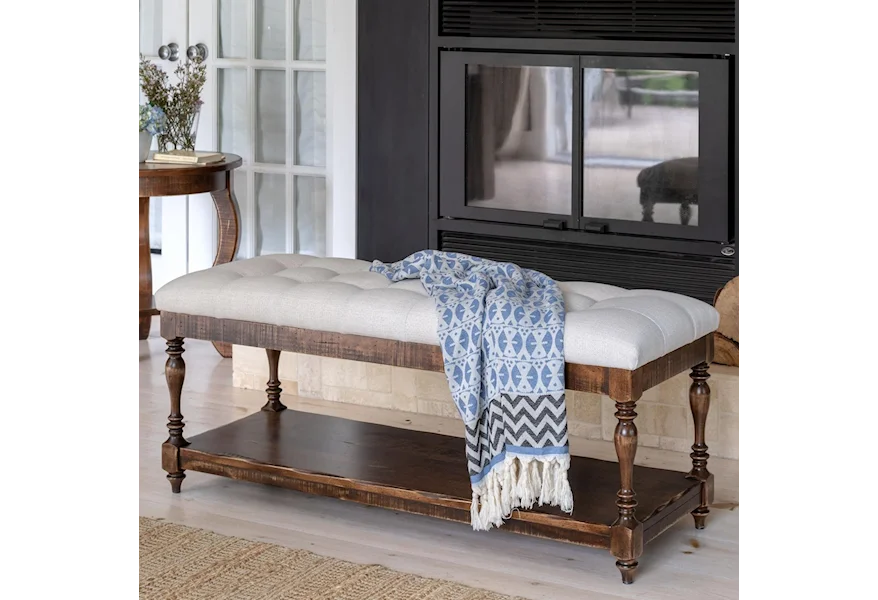 Champlain Customizable Upholstered Bench by Canadel at Jordan's Home Furnishings