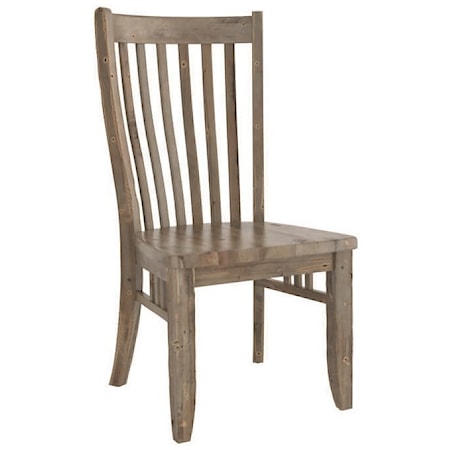 Customizable Slat Back Side Chair