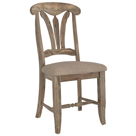 Customizable Splat Back Upholstered Side Chair