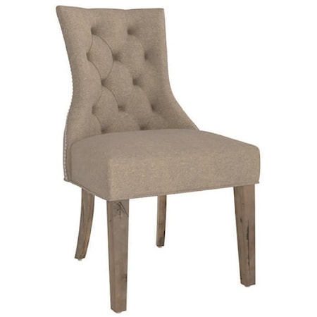 Customizable Side Chair with Nailhead Trim