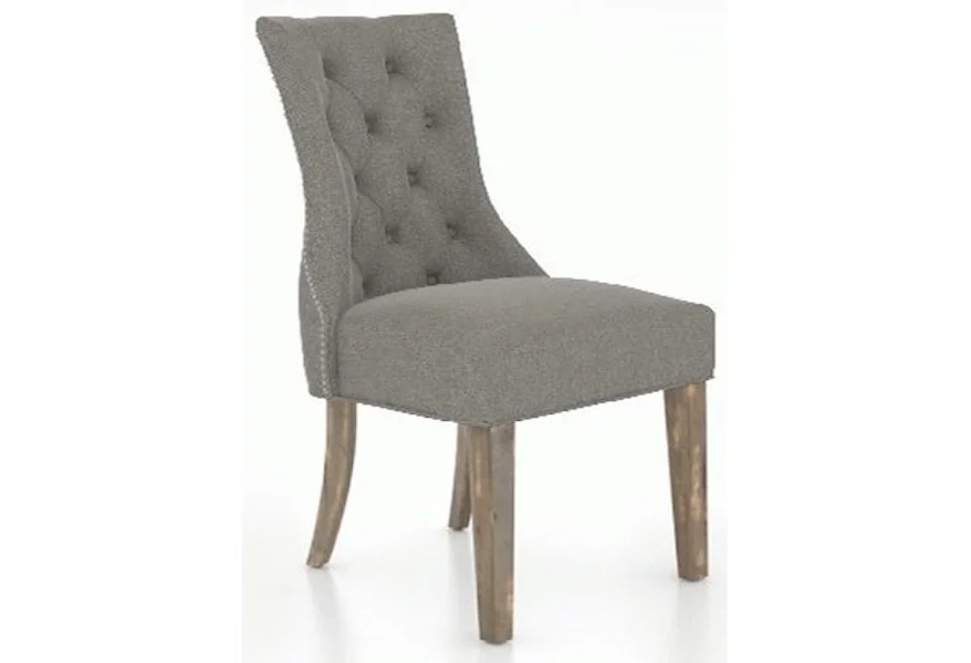 Champlain Customizable Side Chair with Nailhead Trim by Canadel at Steger's Furniture