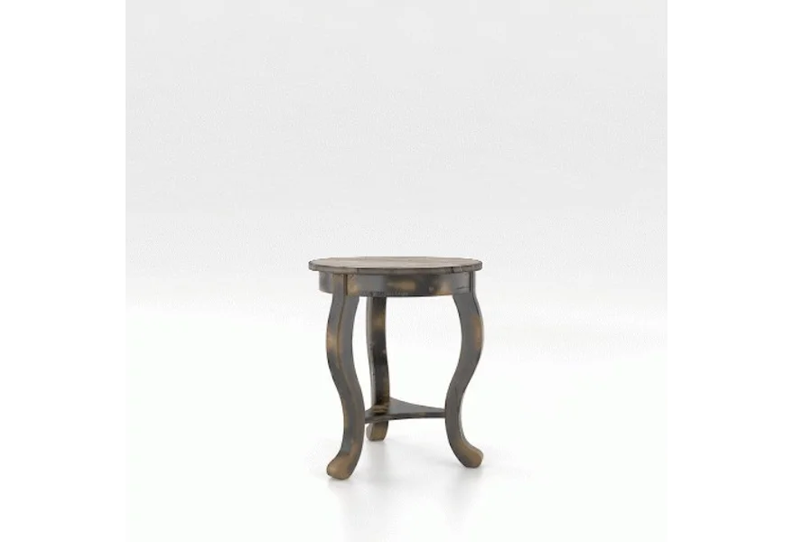 Champlain Customizable Round End Table by Canadel at Jordan's Home Furnishings