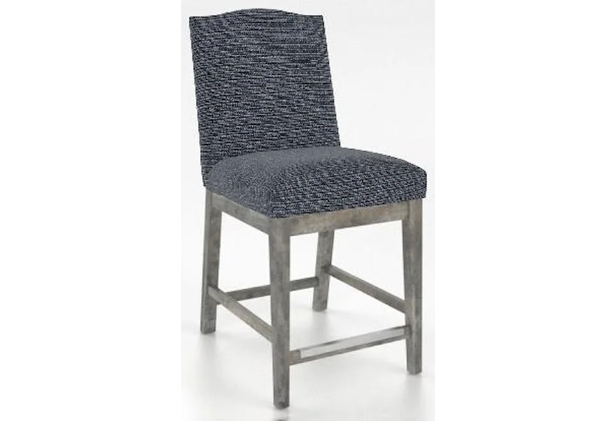 Champlain Customizable Upholstered Counter Stool by Canadel at Johnny Janosik