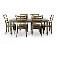 Rectangular Dining Table with 6 Side Chairs
