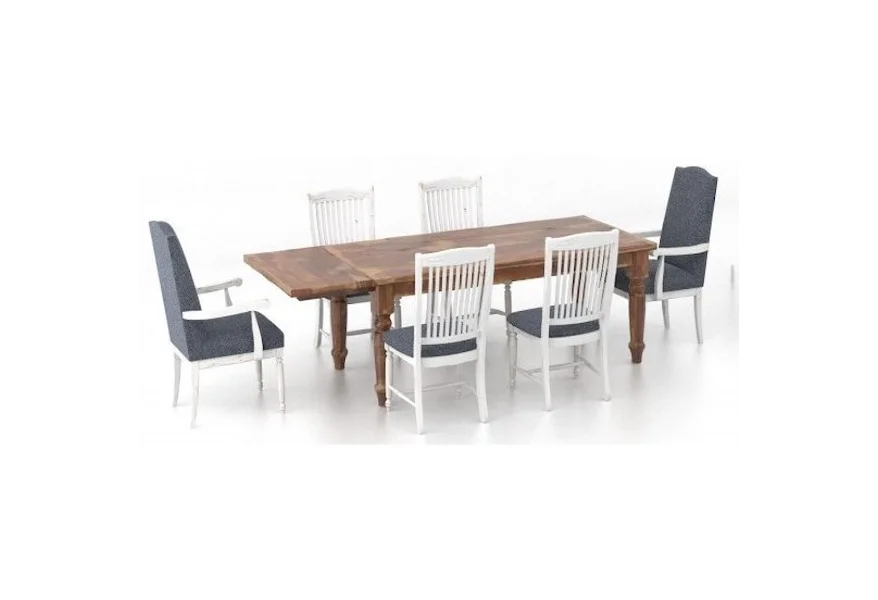 Champlain Customizable 7-Piece Dining Table Set by Canadel at Suburban Furniture