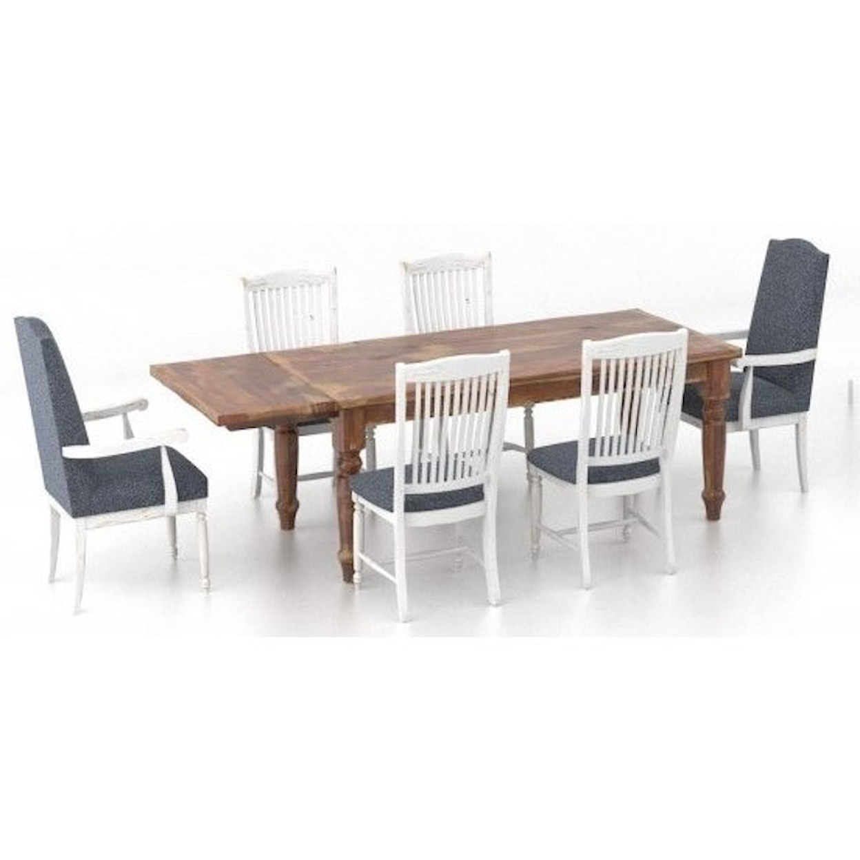 Canadel Champlain Customizable 7-Piece Dining Table Set