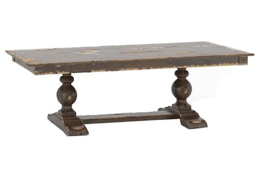 Champlain Customizable Rectangular Table w/ Trestle by Canadel at Jordan's Home Furnishings