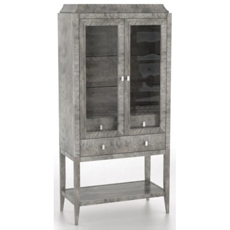 Classic Upright Buffet With Glass Doors