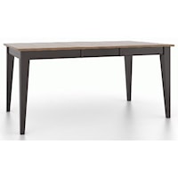 Customizable Rectangular Dining Table with Leaf