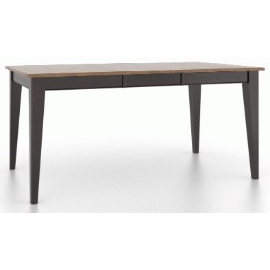 Customizable Rectangular Dining Table with Leaf