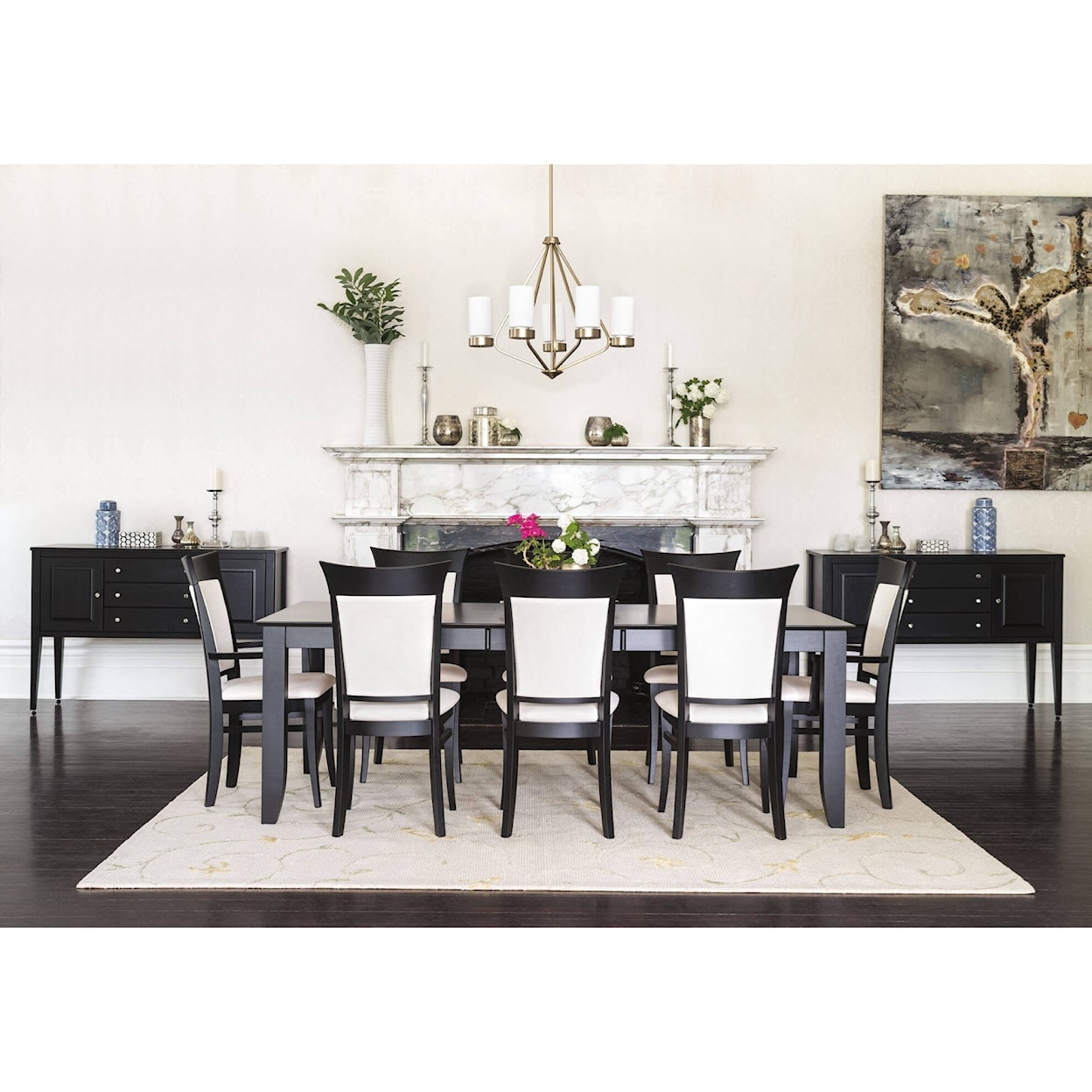 Canadel Classic 9-Piece Rect. Dining Table Set