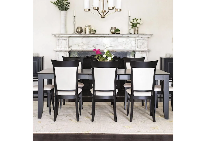 Classic Customizable Rectangular Dining Table by Canadel at Jordan's Home Furnishings