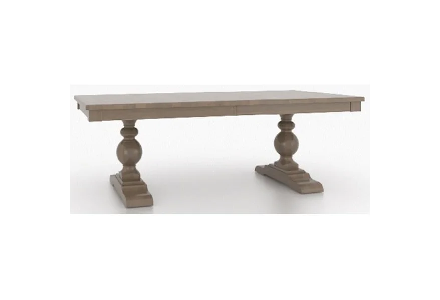 Classic Customizable Rectangular Dining Table by Canadel at Johnny Janosik
