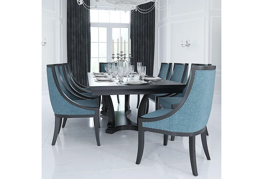 Classic Rectangular Dining Table Set by Canadel at Johnny Janosik