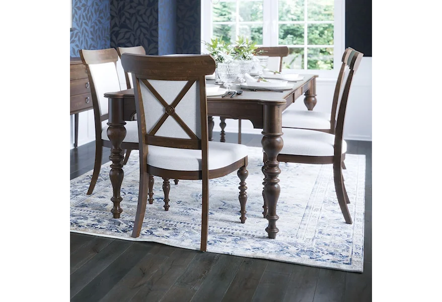 Classic Rectangular Dining Table Set by Canadel at Furniture and ApplianceMart