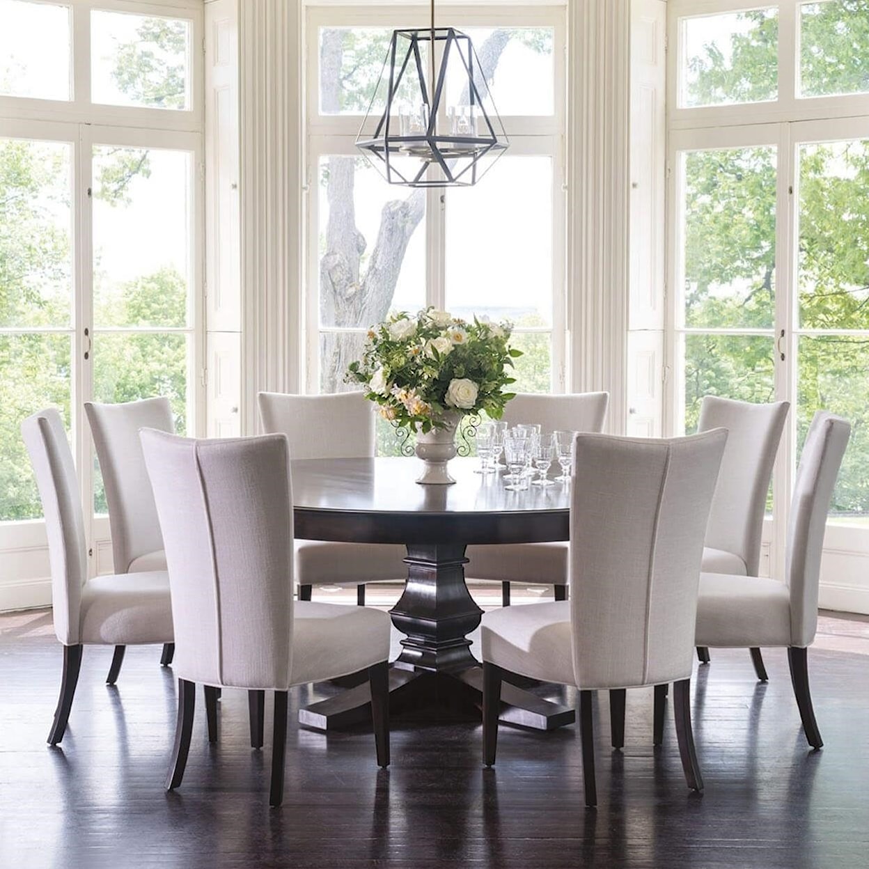 Canadel Classic 9-Piece 72" Round Dining Table Set