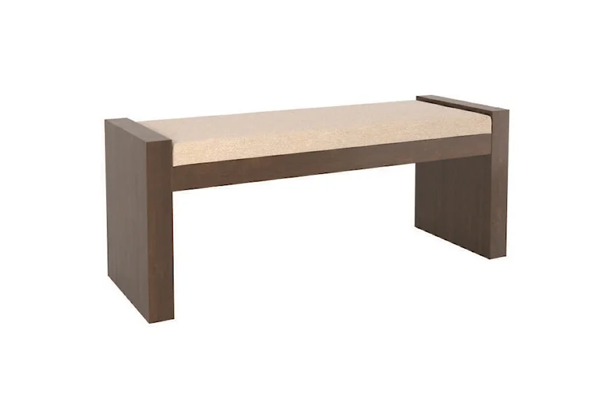 Contemporary Customizable Upholstered Dining Bench by Canadel at Steger's Furniture