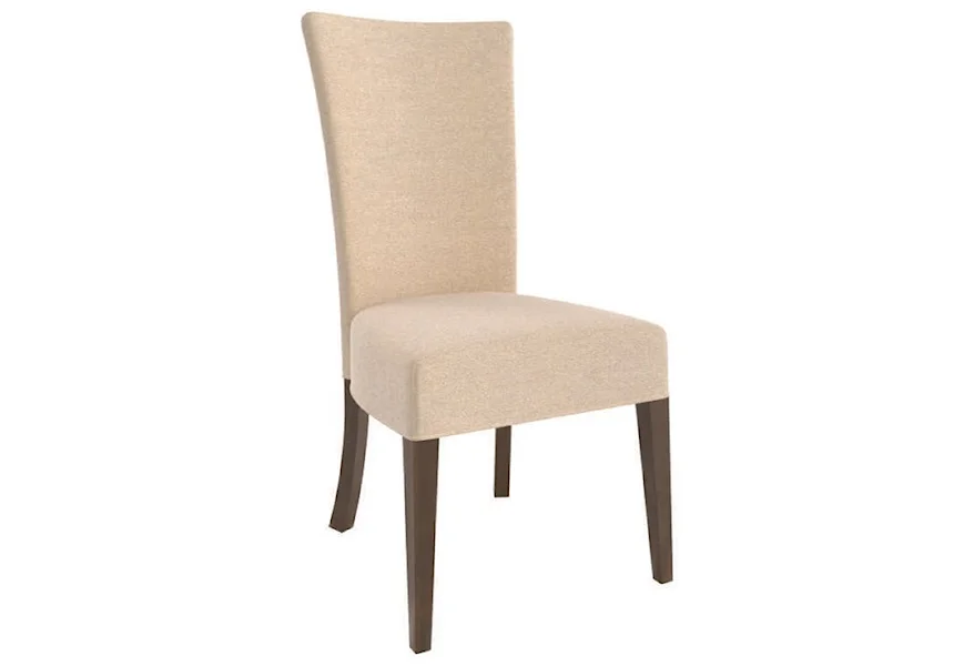 Contemporary Customizable Upholstered Side Chair by Canadel at Johnny Janosik