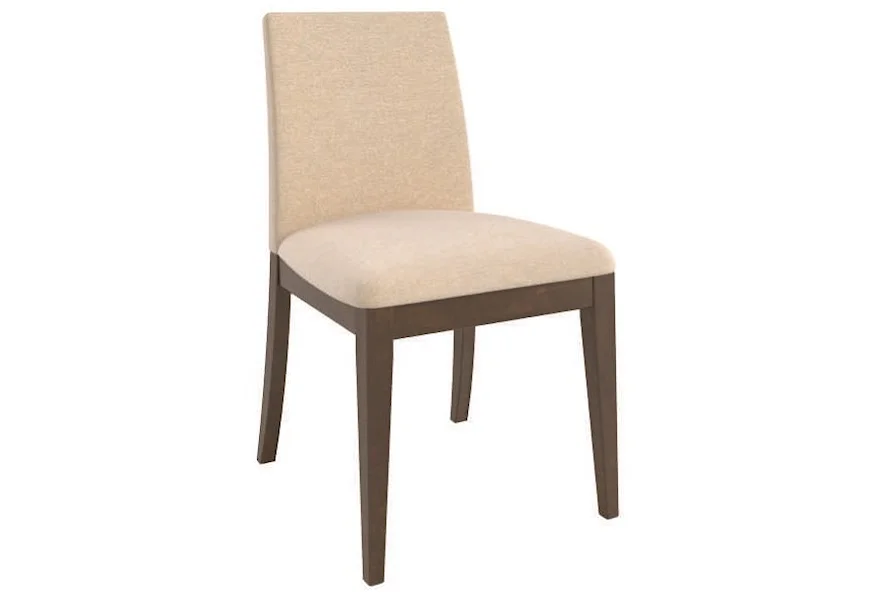Contemporary Customizable Upholstered Side Chair by Canadel at Steger's Furniture