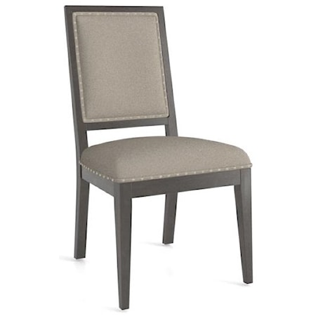 Core Upholstered Side Chair with Nailhead Tr
