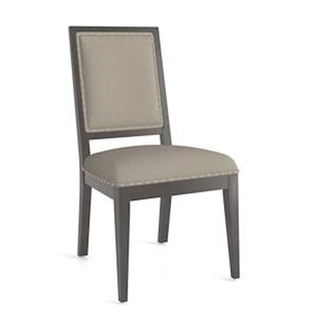 Core Upholstered Side Chair with Nailhead Tr