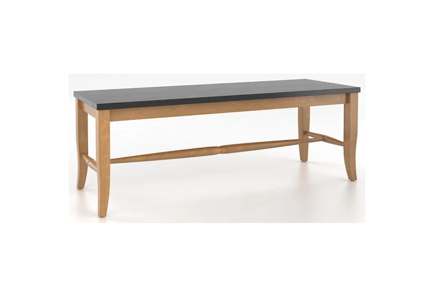 Custom Dining <b>Customizable</b> Wooden Seat Bench, 18" by Canadel at Furniture and ApplianceMart