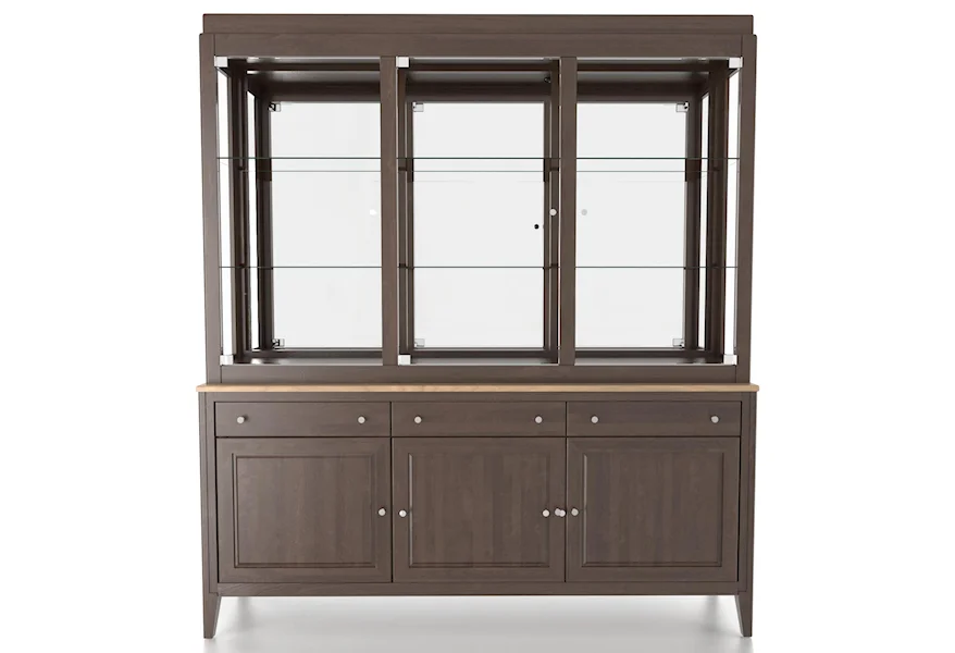 Custom Dining <b>Customizable</b> 72 Inch Buffet & Hutch by Canadel at Steger's Furniture