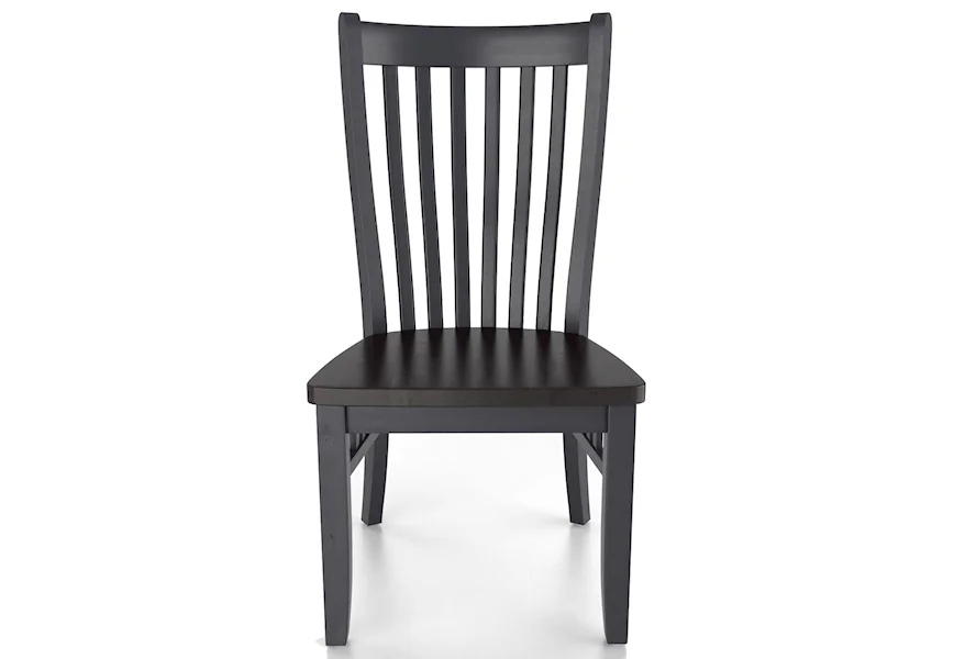 Custom Dining <b>Customizable</b> Side Chair - Wood Seat by Canadel at Steger's Furniture