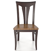 Customizable Sheaf Back Side Chair - Wood Seat