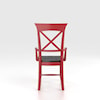 Canadel Custom Dining <b>Customizable</b> Arm Chair - Wood Seat