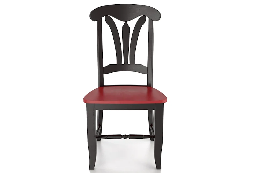 Custom Dining Customizable Side Chair - Wood Seat by Canadel at Steger's Furniture & Mattress