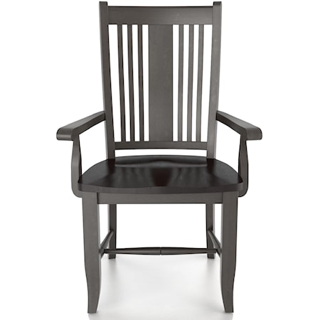 <b>Customizable</b> Arm Chair - Wood Seat