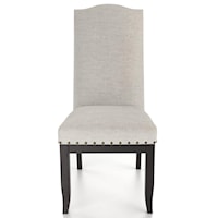 Customizable Upholstered Side Chair with Nailhead Trim