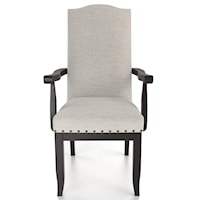 Customizable Upholstered Arm Chair with Nailhead Trim