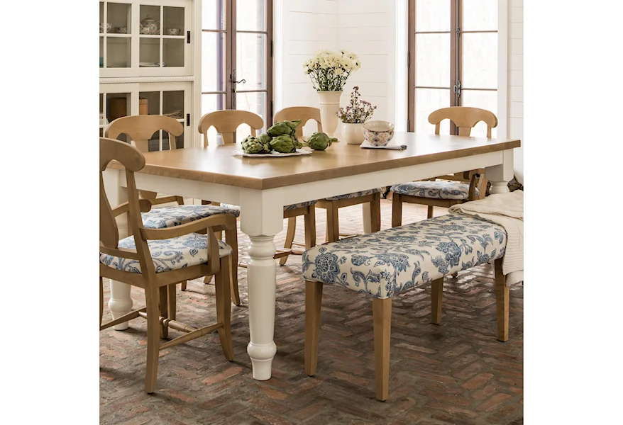 Custom Dining Customizable Rectangular Dining Table by Canadel at Dinette Depot