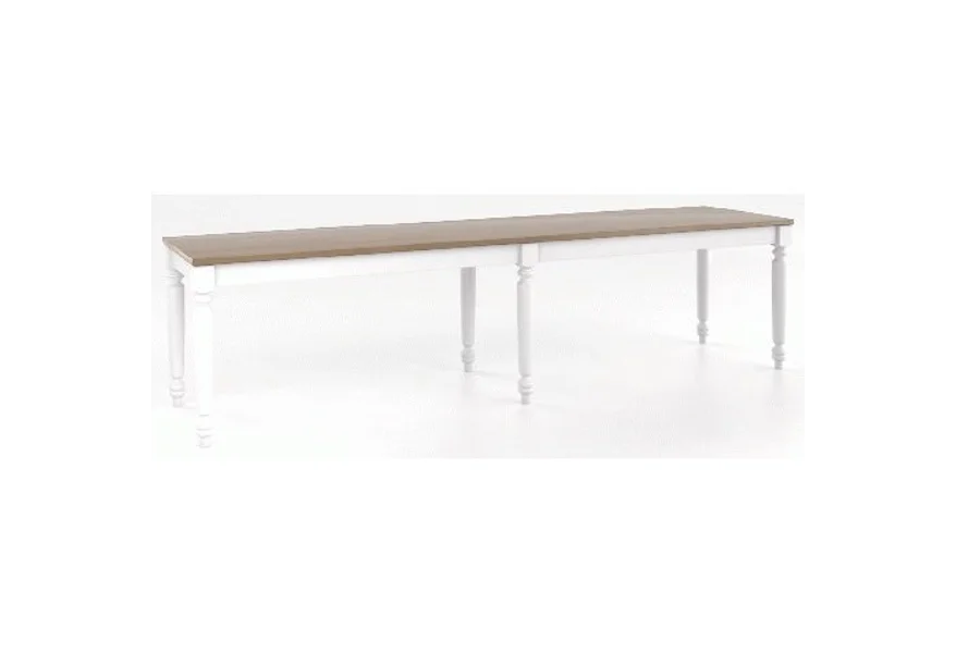 Core - Custom Dining Customizable Wood Bench by Canadel at Dinette Depot