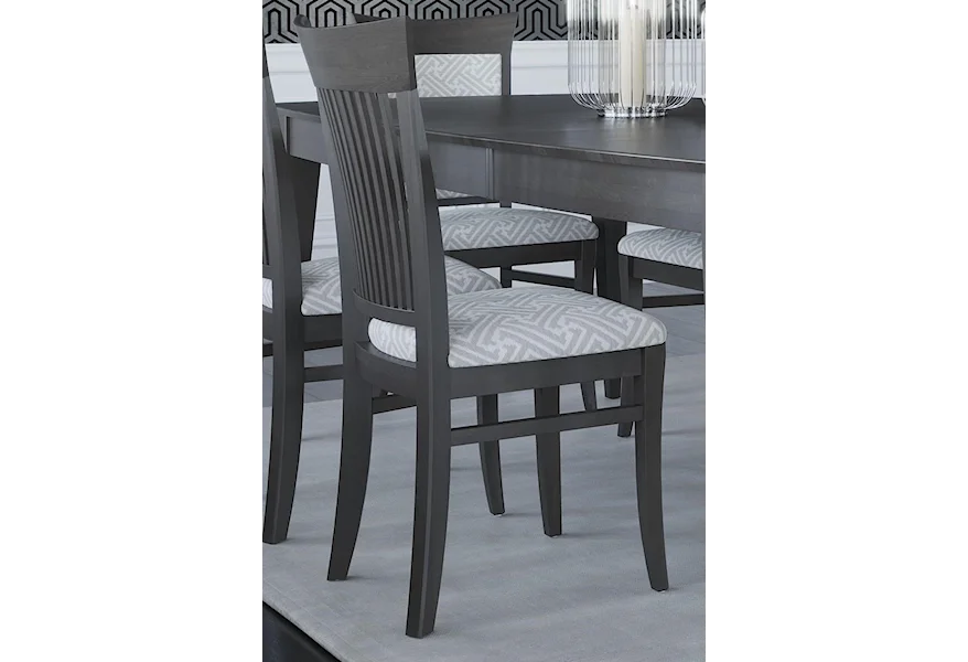 Core - Custom Dining Customizable Upholstered Dining Side Chair by Canadel at Steger's Furniture