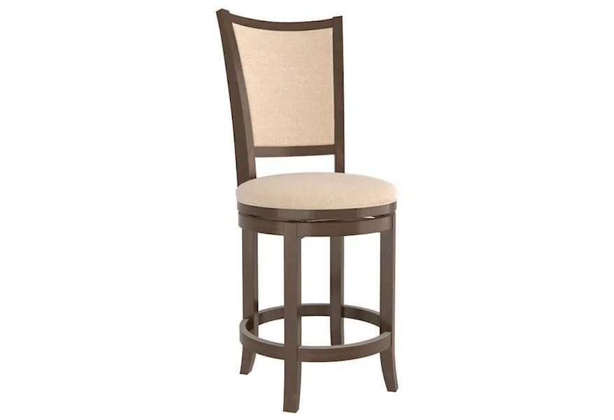 Core - Custom Dining Customizable Swivel Counter Stool by Canadel at Steger's Furniture & Mattress