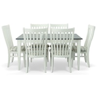 Rectangular Dining Table with 6 Side Chairs