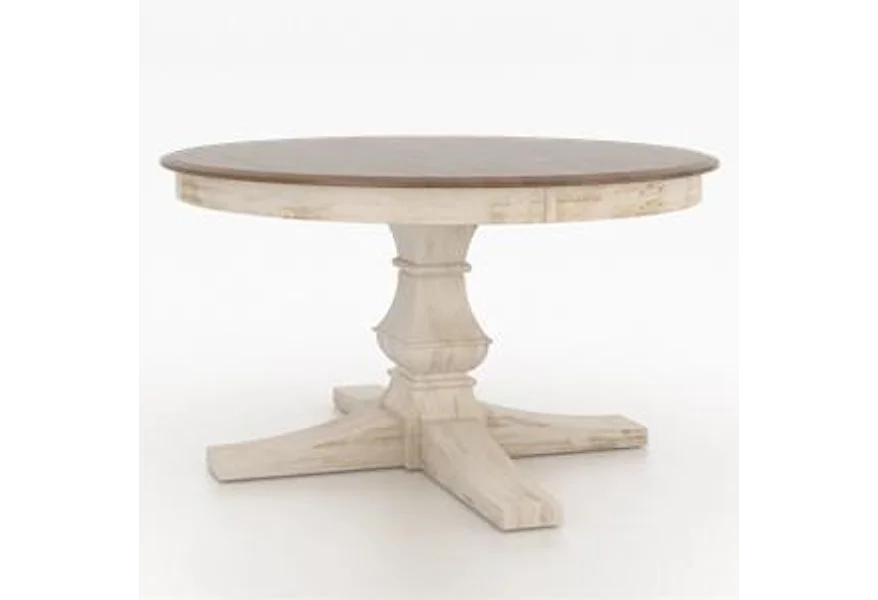 Core - Custom Dining Customizable Round Dining Table by Canadel at Steger's Furniture & Mattress