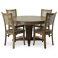 Customizable 5 Piece Dining Set with 4 Side Chairs and Table