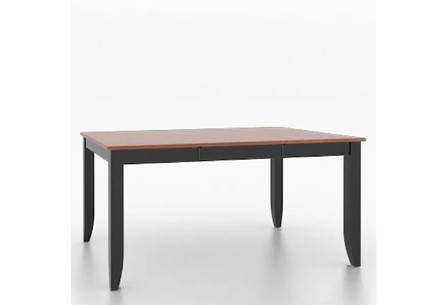 Core - Custom Dining Customizable Square/Rectangular Dining Table by Canadel at Dinette Depot